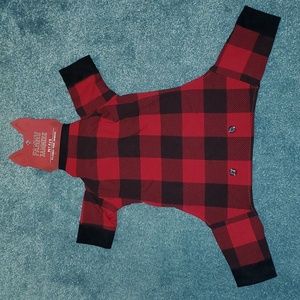 (NWT) Red/Black Plaid Pet PJ'S L/XL